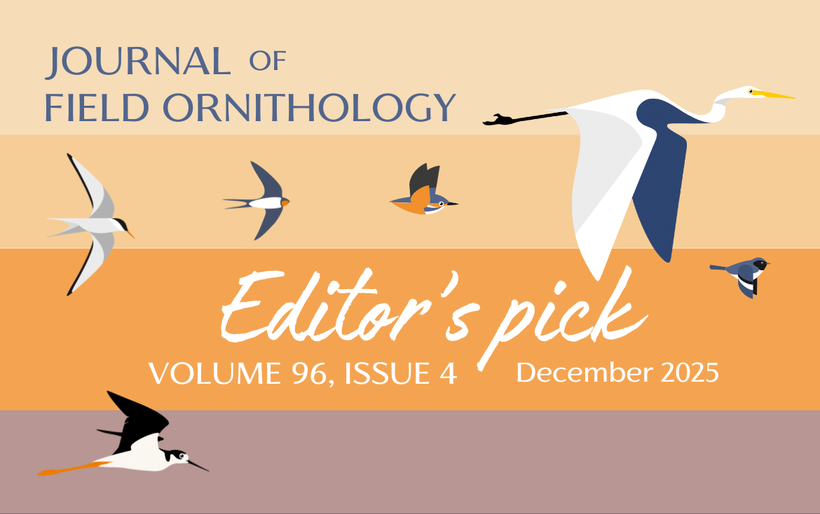 Journal of Field Ornithology | Editor's Pick (Volume 96, Issue 4)
